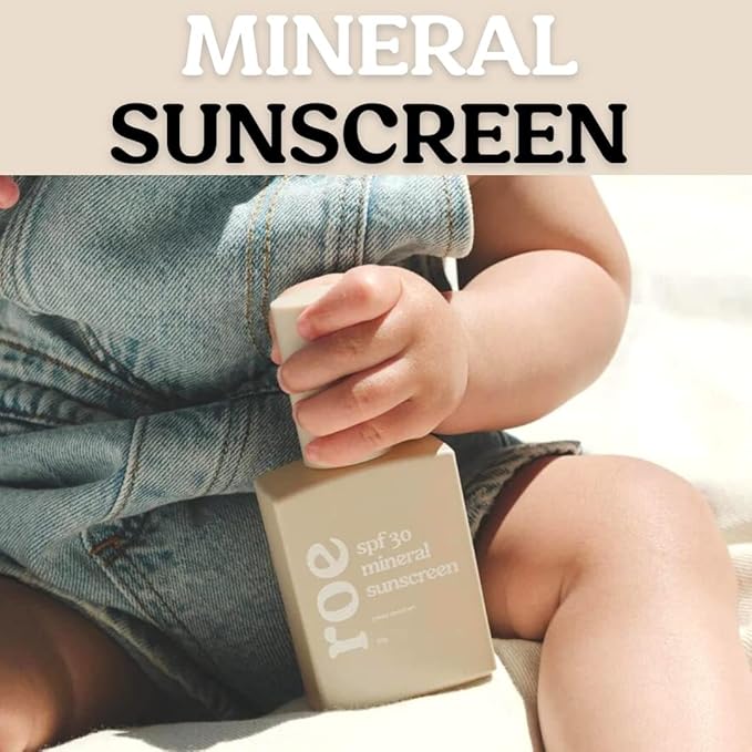 Roe Wellness- Baby Mineral Sunscreen SPF 30 | Non-Greasy, Reef Safe, Paraben-Free