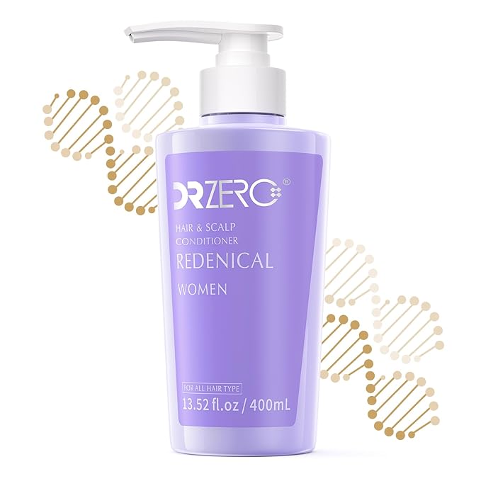 DR ZERO REDENICAL Hair Growth Conditioner for Women, 13.5 oz, Volumizing Thickening & Anti Hair Loss Regrowth Treatment, Clinically Tested for Hair Thinning with Redensyl, Japanese Hair Care Products