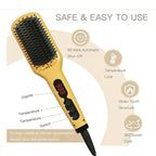 MEGAWISE Hair Straightener Brush Series (Yellow)