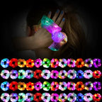 48 Pcs Light up Scrunchies Luminous Hair Scrunchies Neon Colorful Hair Tie for Women Girls Glow in the Dark Christmas Carnival Party Supply