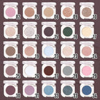 Dark Brown Single Matte Eyeshadow Makeup, Neutral Powde Eye Shadow for Older Women, Coffee Mocha Cocoa Chocolate Brown Matte Singles Eyeshadow Palette Pigmented Waterproof,Girls Christmas Gifts