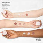 Kaja Eye Bento Collection - Bouncy Eyeshadow Trio | 17 Mauve Bouquet | Mauve Berry Tone | Vegan, Cruelty free