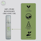 Zar Essential Oil for Skin & Hair: 100% Pure | Reduces Dandruff | Strengthens & Stimulates Hair Growth | Promotes Silky Hair | Enhances Skin Tone & Texture - 50ml (50ML, Rosemary)