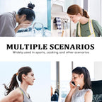 Sderoq100 PCS Hair Elastics Hair Ties, 4MM Colorful Ponytail Holders Hair Bands, 2 Inch in Diameter Elastic Band for Medium to Thick Hair, 7 Colors (4MM Dark colors)