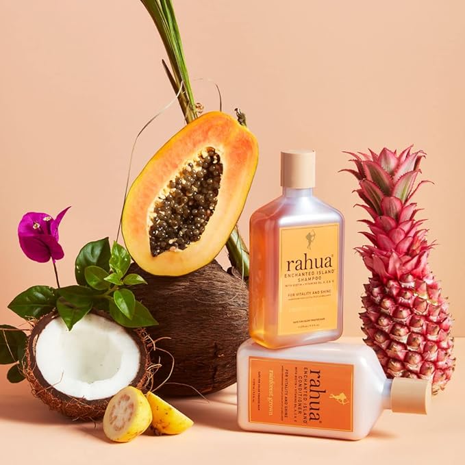 Rahua Enchanted Island Shampoo, Vegan, Sulfate Free Nourishing Shampoo with Biotin, For All Hair Types, Supports Healthy Growth and Shine, Coconut Guava Scent, Hair Care for Men and Women, 9.3 Fl Oz