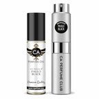 CA Perfume Duo Impression of Paulo Black For Men Perfume Layering Set Mens Cologne Long Lasting Travel Size EDP + Body Oil Roll-On Bottle 0.27 Fl Oz+0.33 Fl Oz