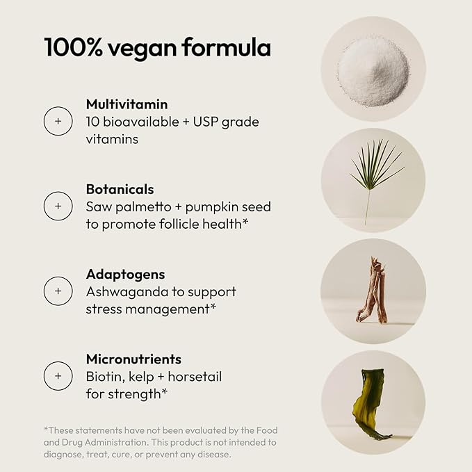 Moon Juice SuperHair Hair Growth Vitamins for Women & Men with Biotin & Saw Palmetto - Clinical Strength Multivitamin Hair Supplement for Healthier, Stronger, Thicker Hair, 120 Capsules - 30 Servings