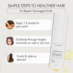 Hair Booster Vitamin Oil for Hair Growth – 30 Day Supply – Cottonseed, Wheat & Sunflower Oils – Hair Treatment Oil for Smooth, Shiny Hair