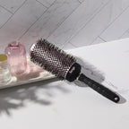 L'ANGE HAIR VolumePro Extra-Long Ceramic Ionic Round Brush, Black | For Blow Drying, Curling & Styling | Adds Volume, Reduces Frizz & Boosts Shine | Ideal for Extra-Long Hair (53mm)