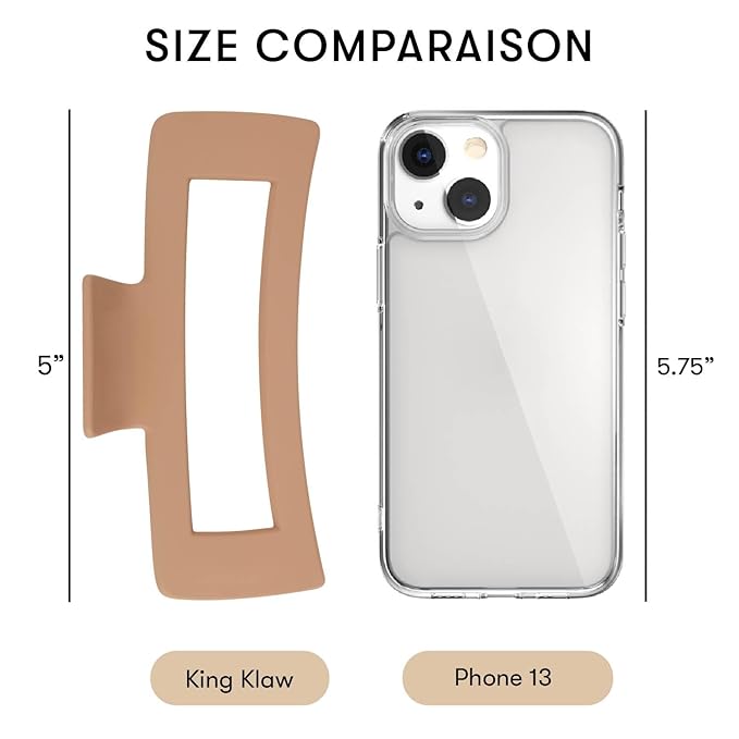 FRAMAR Extra Large Claw Clips For Thick Hair – Hair Claws Pack, Large Hair Clips For Thick Hair, Claw Clip Pack, Hairclips, Hairclips. For Women, Ganchos Para El Cabello – Non Slip Matte Finish