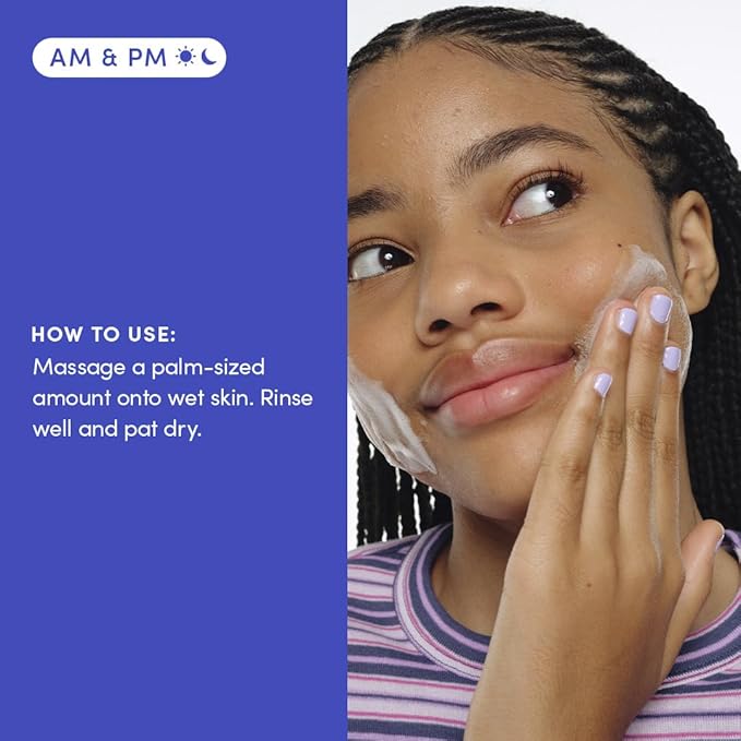 Evereden Fragrance Free Kids Face Wash: 3.4 fl oz. | Gentle Unscented Skin Care | Non-toxic and Clean Ingredients | Multi-Vitamin Skin Care for Kids