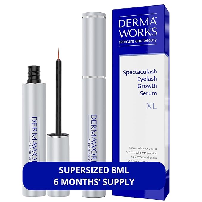 SPECTACULASH XL LASH SERUM for Eyelash Growth - Eyelash Serum to Grow Lashes - Suero para Pestañas Crecimiento - Lash Conditioner for Growth & Volume Lashes - Sérum para Pestañas by DERMAWORKS