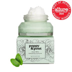 Poppy & Pout Natural Lip Scrub, Moisturizing Sugar Scrub for Dry Lips, Lip Scrubber Exfoliator with Essential Oils Smooths and Hydrates Lips, In Recyclable Glass Jars, Cruelty Free - Sweet Mint