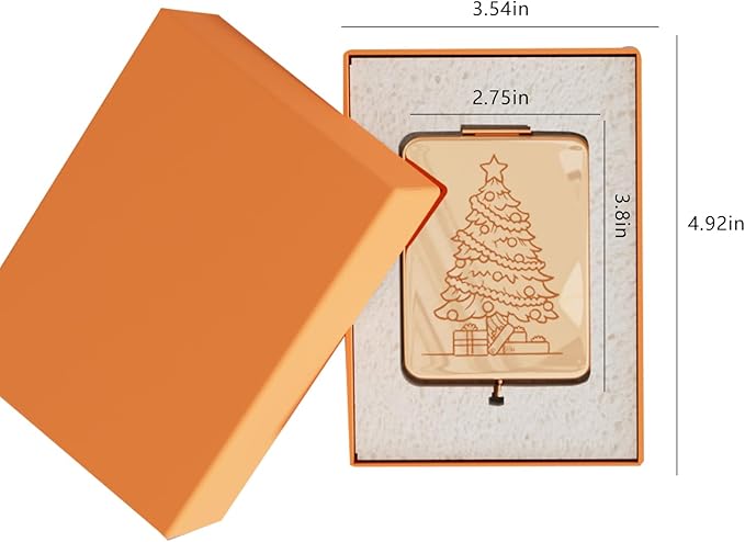 2025 Pocket Mirror With Light, Rose Gold Rechargeable Dimmable 3 Color Lighting 1x/3x Led Compact Travel Makeup Mirror for Purse, Portable, Folding, Handheld, Small Lighted Mirror Gift for Women