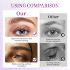 Iron Wand Mascara, Waterproof Metal Wand Mascara Volume and Length, Brushless Mascaras for Long-lasting No Clumping 3D Curling Eyelash (Black & Brown)