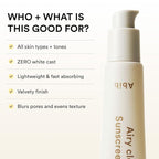 Abib Airy Clear Sunscreen Gel SPF30 1.01 fl.oz / 30 g (Semi- matte) | Korean Suncreen, Suncare, Sunblock, No White cast, Reef Safe, Primer poreless