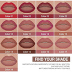 evpct Fire Red Gradient Matte Lipstick Lip Liner Crayon Combo Pencil Set for Women Long Lasting Waterproof, Red Matte Cream Lip Liner and Lipstick Combo Makeup Set, Flawless Gradual Ombre Effect