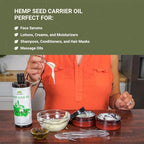 Hemp Seed Oil for Skin, Hair and Body Direct from Hemp Oil Canada - Cold Pressed Hemp Seed Oils - 1 Gallon (Pack of 4)