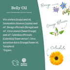 Earth Mama Belly Oil for Dry Skin | Calendula Skin Care Moisturizer Oil to Encourage Natural Elasticity and Help Prevent Stretch Marks During Pregnancy and Postpartum, 4-Fluid Ounce