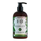 Coco Fiji Face & Body Lotion Infused With Coconut Oil | Lotion for Dry Skin | Moisturizer Face Cream & Massage Lotion for Women & Men | Tea Tree Spearmint 12 oz, Pack of 1