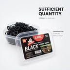 Beauty Town Hair Tie Rubber Bands - 1000pcs/500pcs Soft Stretchy Elastic Bands for Braids, Ponytails & Bun