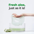 Cure Real:oe Phyto Green Ampoule Mask, 10 Sheets, Aloe Hydrogel Sheet Mask, Korean Skincare for Hydration (Pack of 1)