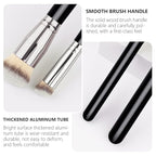 2Pcs Concealer Brush Set, Dense Mini Angled Kabuki Makeup Brush for Blending Under Eye Concealer, Detailed Nose Contour Setting Powder, Foundation & Eyeshadow, 270+370