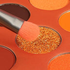 docolor Eyeshadow Palette 9Colors Orange Eyeshadow Gemstone Shadow Palettes Highly Pigmented Mattes Shimmers Smokey Glitter Cream Colorful Powder Blendable Long Lasting Waterproof Makeup Palette