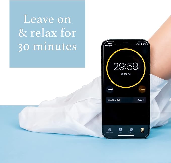 Epielle Hydrating & Moisturizing Hand & Foot Masks, Relieve and Soften Dry, Rough Skin, Self Care Gifts for Women, Spa Kit, Stocking Stuffers, 6 Moisturizing Gloves & 6 Moisturizing Socks