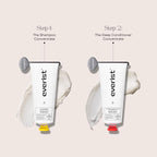 Everist The Haircare Meets Skincare Set, Includes Shampoo & Deep Conditioner Concentrates, Strengthens & Repairs Hair, Hydrates & Soothes Scalp, Plant-Based & Color-Safe, 3.4 fl oz Each, Tins