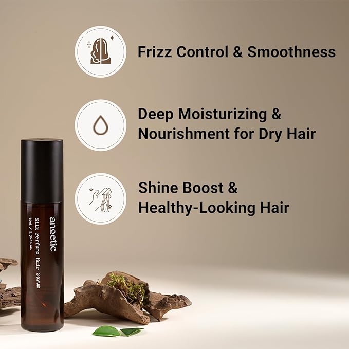 Silk Oil Serum for Frizzy and Damaged Hair | Silk Perfume Hair Serum | Korean Hair Care For Frizz Control and Split End Care