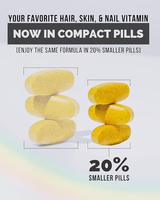 Advanced Hair, Skin & Nails Vitamins – Doctor-Developed Hair Supplement with Biotin, Collagen Peptides, Vitamin E & B12 – Clinically Tested 12-Week Results, Made in USA, Non-GMO