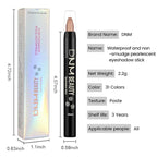 evpct Nude Brown Matte Cream Eye Shadow Sticks Brightener Pencils for Women, Nude Silky Eyeshadow Applicator Stick Pen Waterproof, Blendable Crease-Proof Stick Eyeshadow Matte Eye Makeup 61