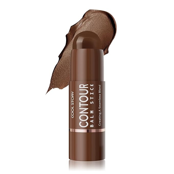 Cool Story 3-in-1 Makeup Set, Highlighter, Blush and Contour Balm Stick, Cream Formula for Face Contouring, Professional Cosmetic Kit (Contour-F09)