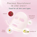 My Beauty Diary Rejuvenate Triple-Brightening Mask, Moisturizing and Nourishing Facial Mask, Restores Radiance. Self Care Face Sheet Mask (5 pcs)