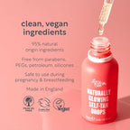 Self Tanning Drops, Customizable Natural Tan for Face & Body, Coconut Water & Aloe Vera, Formulated without Fragrance, Add In Drops, Certified Vegan & Cruelty Free, 1.01 Fl oz