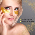24K Gold Under Eye Patches, Eye Mask,Eye Patches for Puffy Eyes and Dark Circles, Eye Masks Skincare (32 pairs pack of 2 boxes)