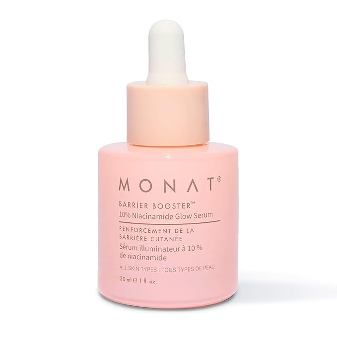 MONAT Barrier Booster™ Niacinamide Glow Serum – Lightweight, Fragrance-Free Face Serum - Hydrate, Strengthen, & Boost Skin Barrier – Layer-Ready Formula for Smooth, Glass-Skin Finish – 30 ml / 1 fl oz