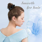 OLESILK 100% Mulberry Silk-Scrunchies for Hair Sleep, Women Grils Silk Hair Ties for Frizz & Breakage Curly Hair, No Damage, Elastics Ponytail Holder, 3 Pack