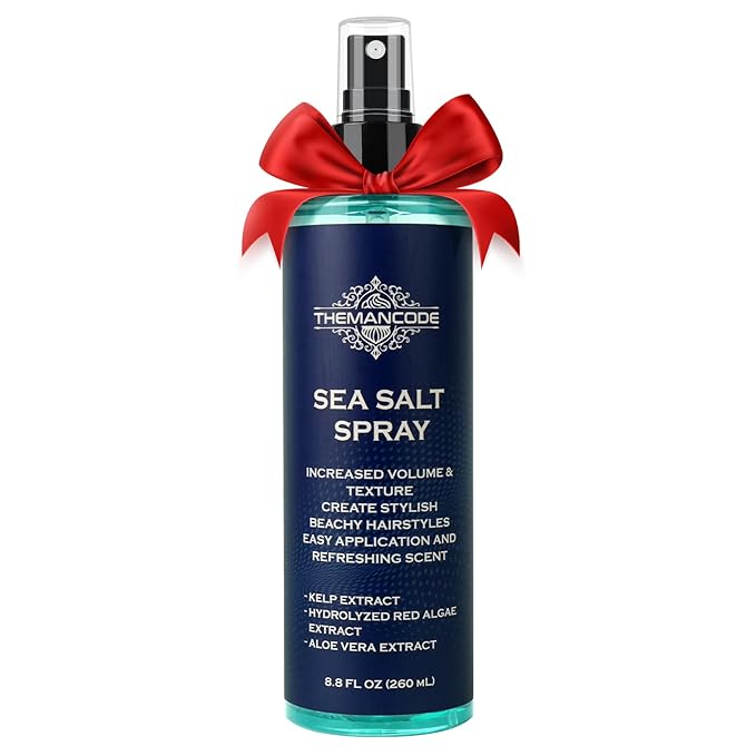 Sea Salt Spray for Men, Texturizing Hairspray, Valentines Day Gifts for Him, Surf Spray Adds Instant Volume, Travel Essentials, Christmas Gift for Men, 8.8 Oz