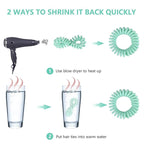 TIZZYT Basic Spiral Hair Ties, No Crease Hair Ties, 18 Count - Macaron Color