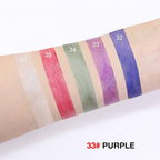 evpct Purple Shimmer Cream Eye Shadow Brightener Sticks Set for Eyes, Purple Shimmery Pencil Eye shadow Applicator Stick Pen Palette Makeup Waterproof sombras en crema para ojos 33#