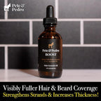 Pete & Pedro BOOST Hair & Beard Strengthening & Growth Natural Scalp Health Serum Oil For Men & Women - With Rosemary, Biotin & 20 plus Essential Oils | Shark Tank Featured, 2 oz.