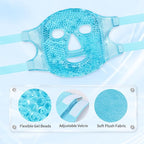 Cold Face Eye Masks Ice Face Mask Hot Cold Compress For Dark Circles, Puffiness, Migraines, Headache, Stress, Redness, Cooling Face Masks For Women Man, Skin Care