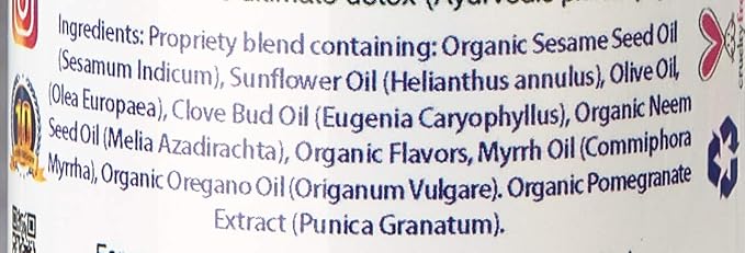 Pack of 3 Ayurvedic Organic Oil Pulling for Teeth and Gums | Refreshing Mint Flavored Oral Rinse Mouthwash | Essential Oils for Bad Breath | Teeth Whitening Pulling Oil & Gum Care Mouthwash-8 FL Oz