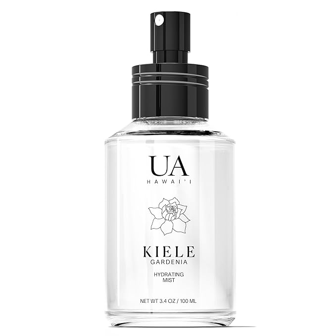 Kiele Gardenia Body and Hair Mist from Hawaii, Hair Perfume for a Light, Hydrating Refresh, Body Mist for Women and Men, Alcohol-Free, With Moisturizing Hyaluronic Acid & Glycerin, 3.4 oz