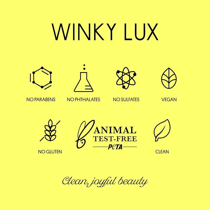 Winky Lux Citrine Glimmer Balm – Nourishing pH Lip Balm with Color Changing Golden Pink Tint, Hydrating Ceramides Soften Lips, Coconut Scent