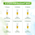 Mamaearth Ubtan Single Use Facial Kit | Includes Cleanser, Scrub, Gel, Massage Creams & Face Pack | Turmeric & Saffron Infused | 2.12 Oz/60g