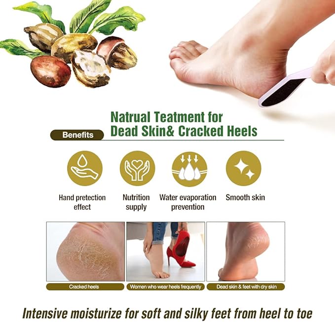 Epielle Hydrating Hand & Foot Masks, Relieve and Soften for Dry, Overworked Skin, Self Care Gifts for Women, Spa Kit, Stocking Stuffers, 6 Moisturizing Gloves & 6 Moisturizing Socks