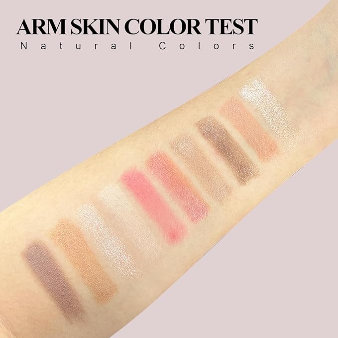 All in One Baked Makeup Palette wiht Bronzer, Highlighter, Blush and Eyeshadow, Highly Pigmented, Long Lasting Travel Compact, Baking Makeup Palette Gift for Women